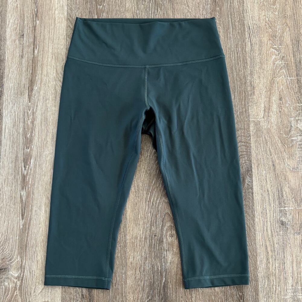 Lululemon Wunder Under Hi-Rise 1/2 Tight 17" Teal Shadow - Size: 10 - Picture 2 of 8